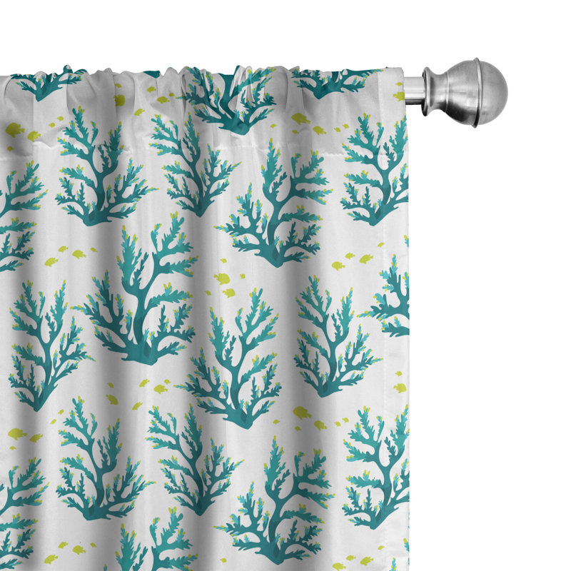 Semi-Sheer Rod Pocket Curtain Panels, 28" x 95"
