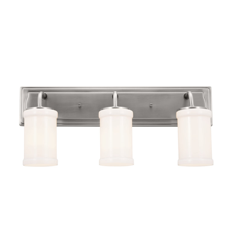 3 - Light Dimmable Vanity Light, Classic Pewter