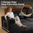 Abdou 106.2" U-Shaped Compression Sectional Sofa With Chaise, Corduroy Cloud Couch, Black-852810464