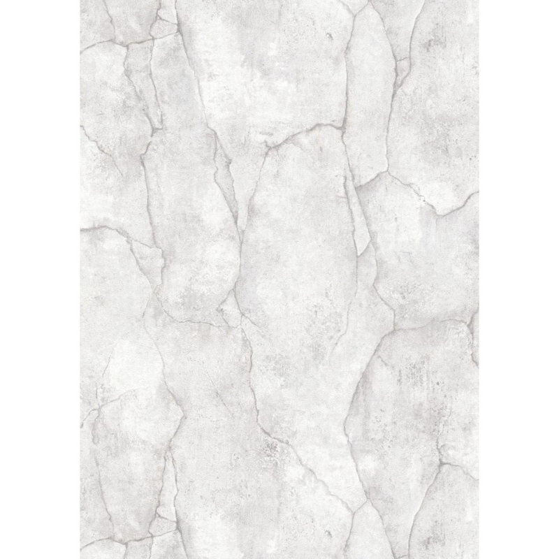 Panneau de papier peint Wilhide, Blanc / gris