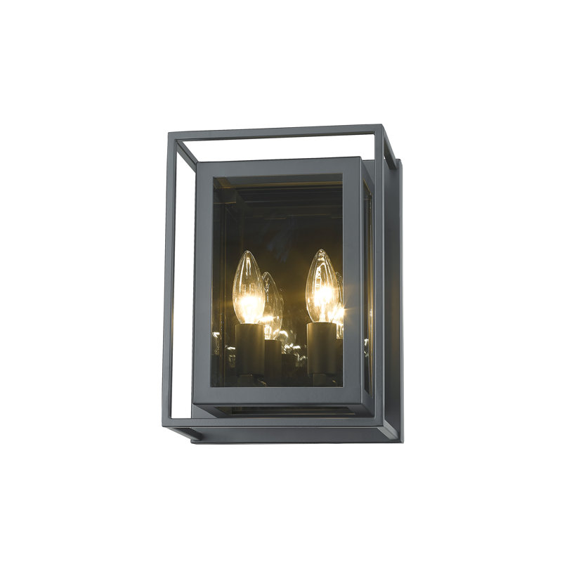 Plafonnier encastré 2 lumières Padmukh, Gris anthracite brumeux