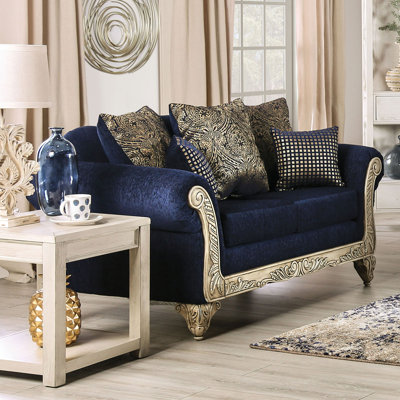 Causeuse l 69,4 po, bleu royal