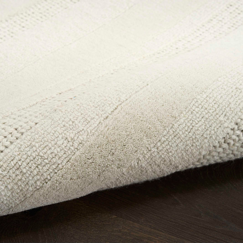 Tapis d'intérieur contemporain ivoire multicolore DKNY, Rectangle 8 pi 6 po x 11 pi 6 po