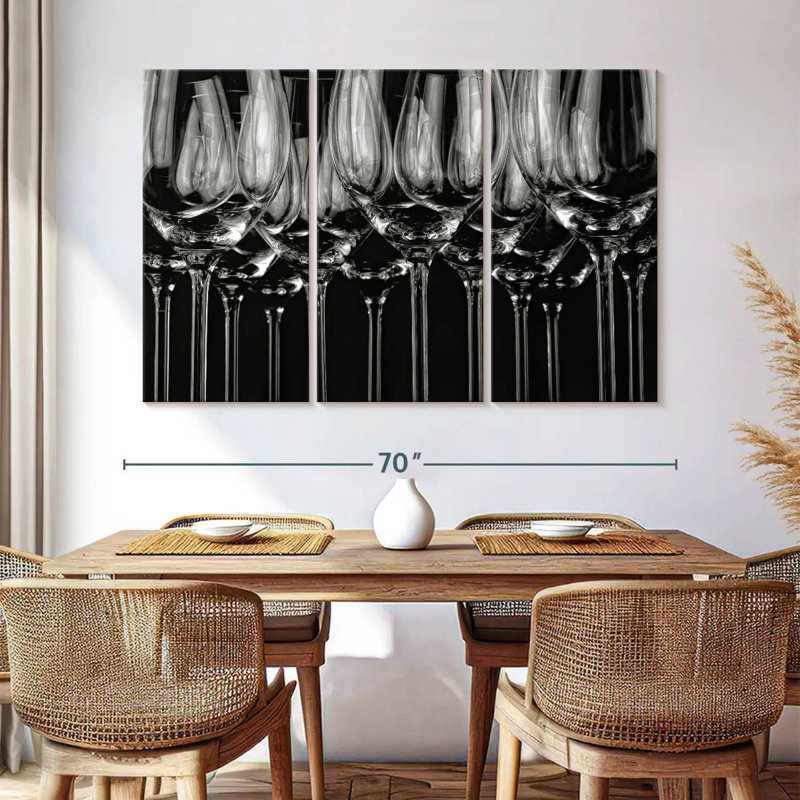 Senne Wine Glasses, 42" H x 65" W