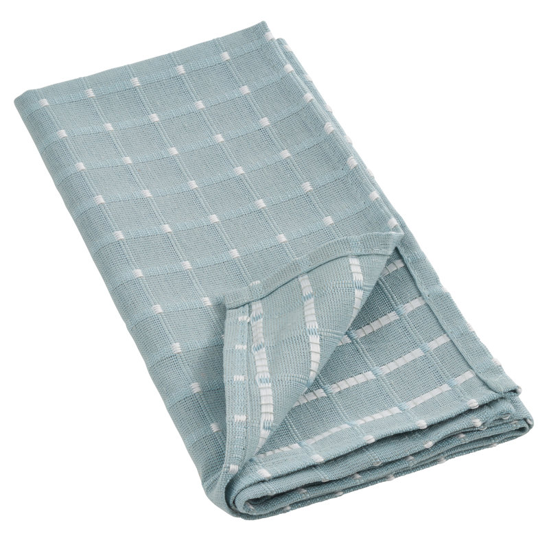 Clarkston Cotton Embroidered Square Napkin, Aqua