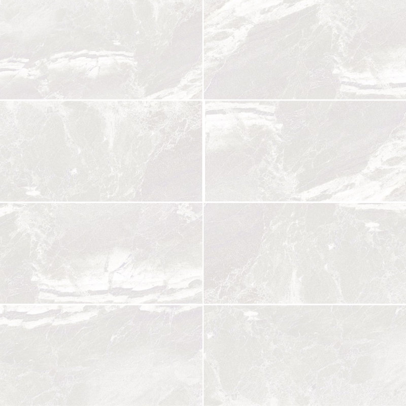 Sierra 12" x 24" White Matte Porcelain Floor and Wall Tile, White