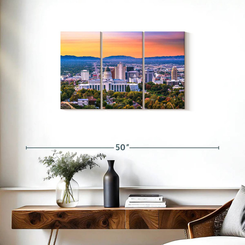 Paysage de camion à Salt Lake City, H 20 po x l 33 po