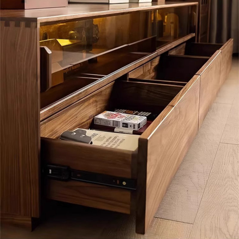 Ce meuble télé comprend 3 zones de rangement, H 19,69 po x L 86,61 po x l 17,72 po