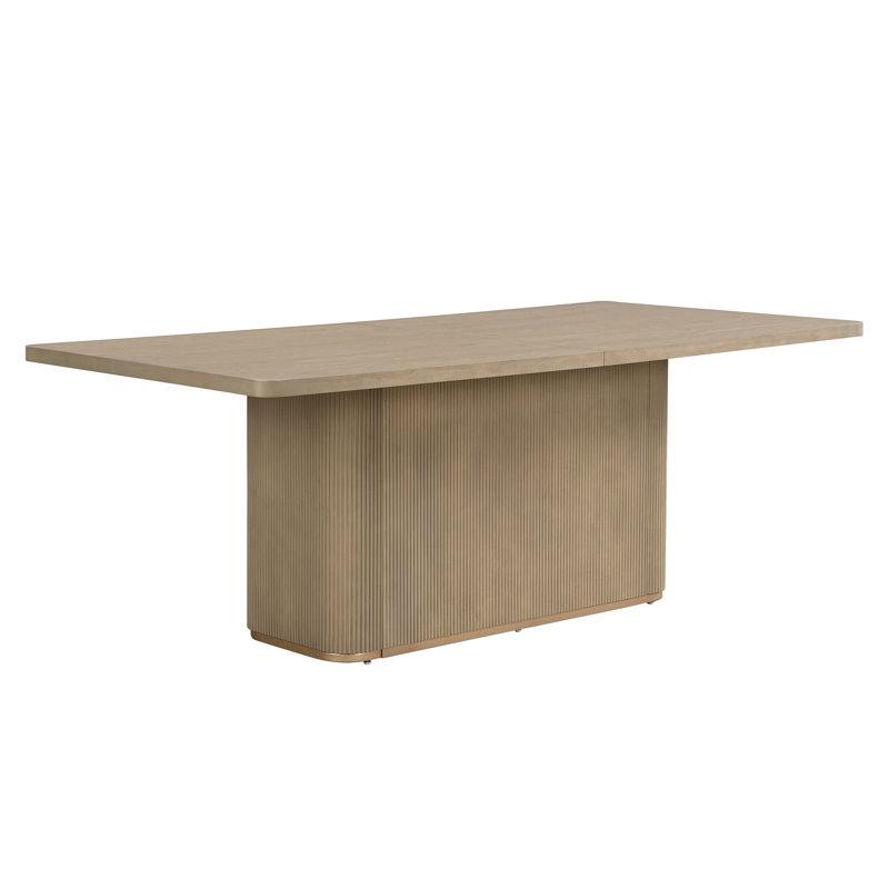 Table de salle à manger rectangulaire 84 po (emballage de 2 boîtes) - Naturel, Naturel