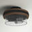 Darley Glass Semi Flush Mount-257698884