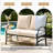 Nickita Metal Outdoor Loveseat with Cushions-829179656