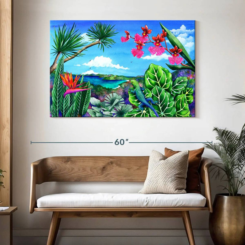 Brampt Lizard Latitudes, 32" H x 48" W