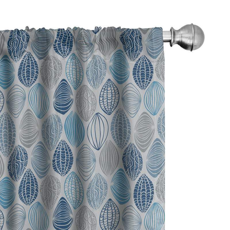 Rideaux 4 panneaux East Urban Home, L 56 po x L 63 po