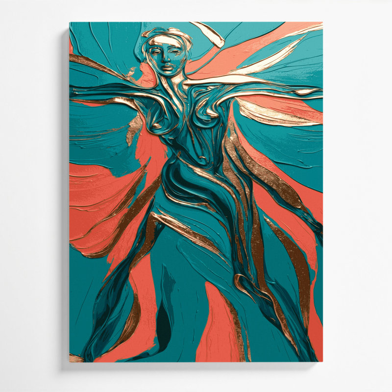 Art abstrait sur toile 23 Figurative abstraite, H 30 po x l 20 po