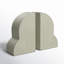 Arch Bookends - 13" x 10" Decorative Ceramic Book Holders - Book Lover Gift Idea-99378008