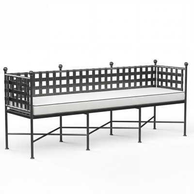 Provence Wrought Iron Patio Bench