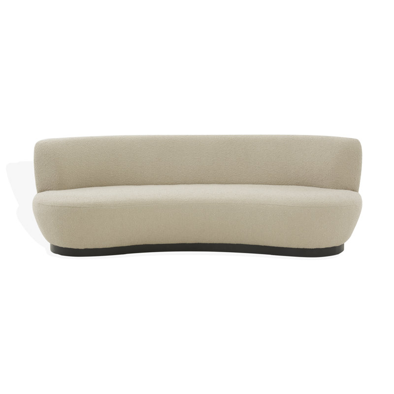 Portsmouth 90'' Upholstered Sofa, Oatmeal Boucle