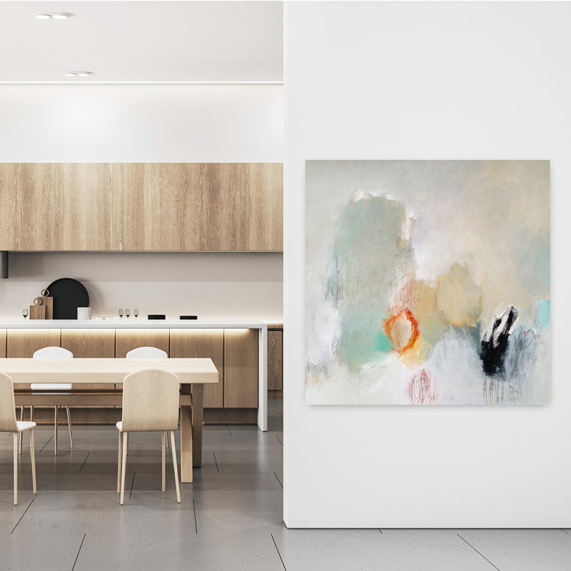 «Never Pass Here», art abstrait contemporain, H 48 po x l 48 po