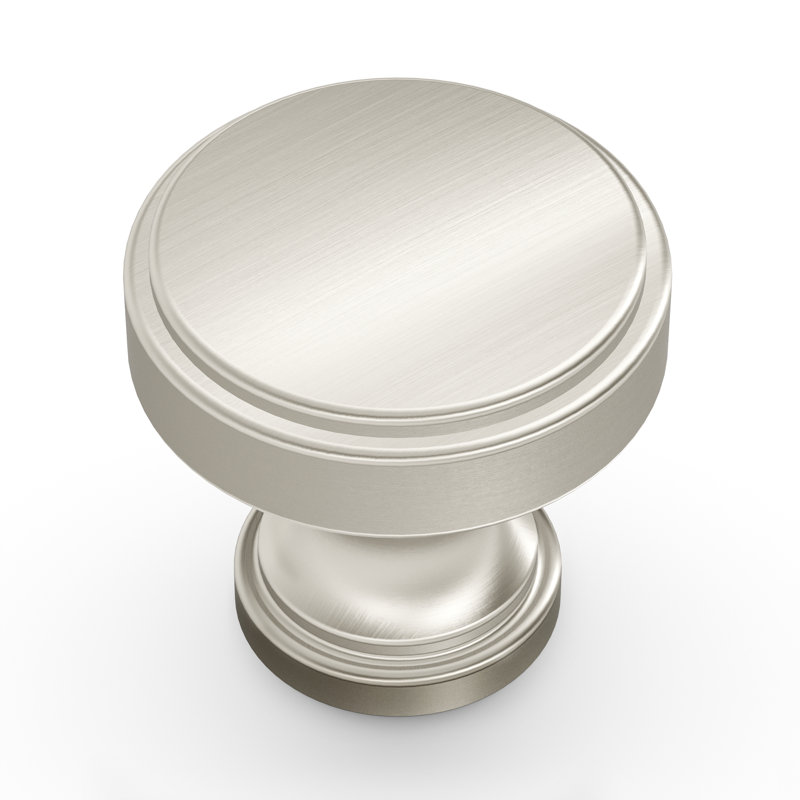 Brownstone Collection Round Knob - 1-1/4 " Diameter Cabinet Knob - Transitional Hardware for Drawers & Cabinets, Satin Nickel