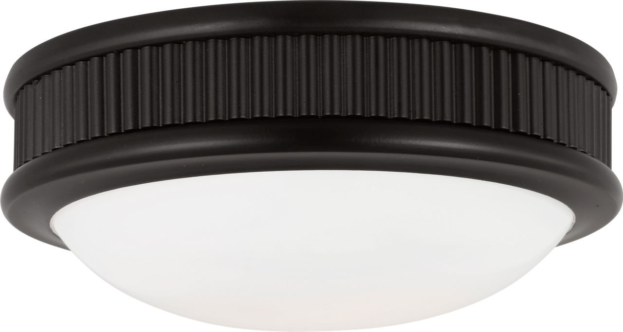 Rigsby Single Light Flush Mount, 3" H x 8" W x 8" D, Aged Iron