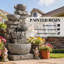 Outdoor Fountain with Lights