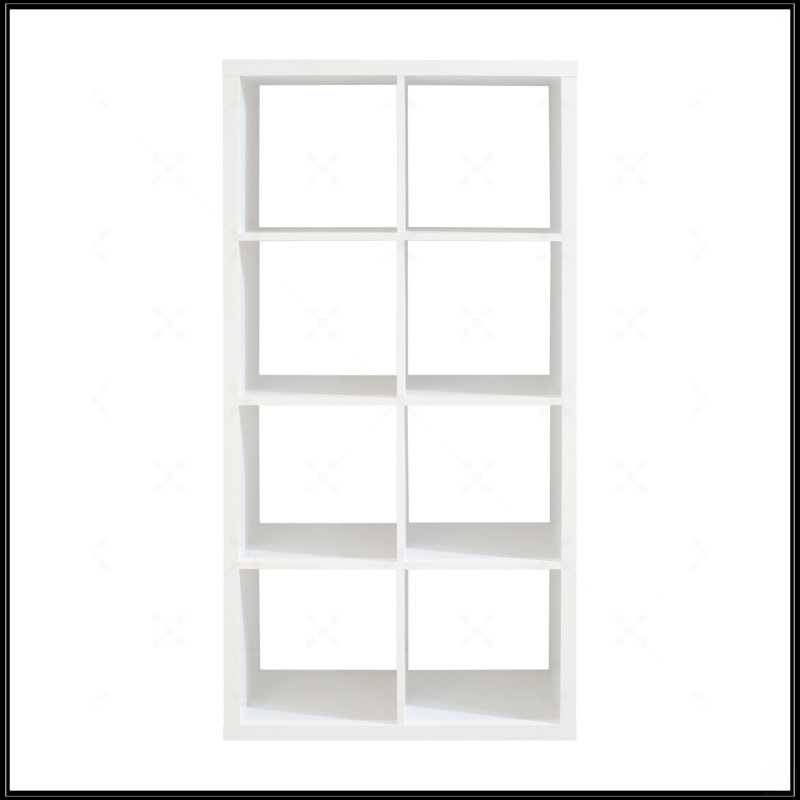 Rangement pour 8 cubes Smart Cube avec tablettes arrière ouvertes, White