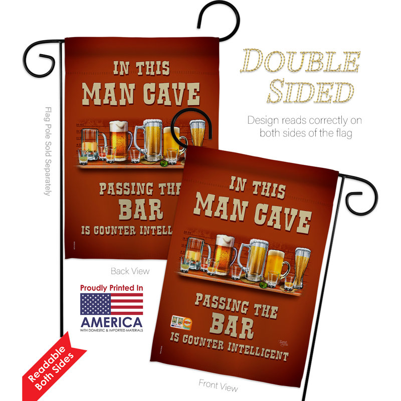 Double Sided 18.5 in. H x 13 in. W Polyester Flag set