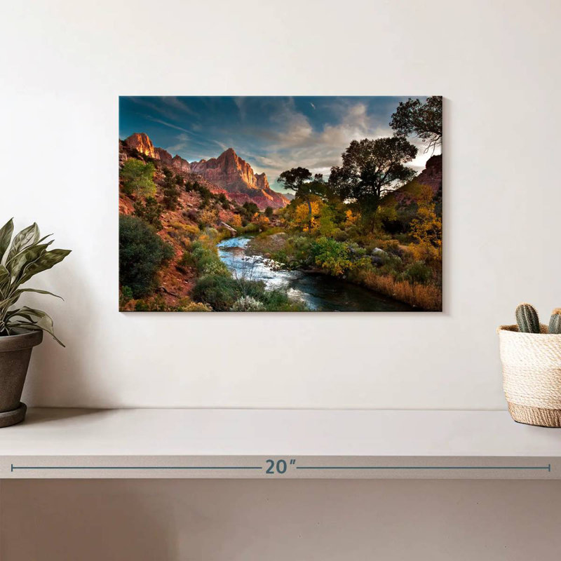 Paysage d'Alvord Zion, H 8 po x l 12 po