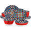 Service de table en porcelaine 16 pièces, service pour 4 (ensemble de 16)-101841820-101841821