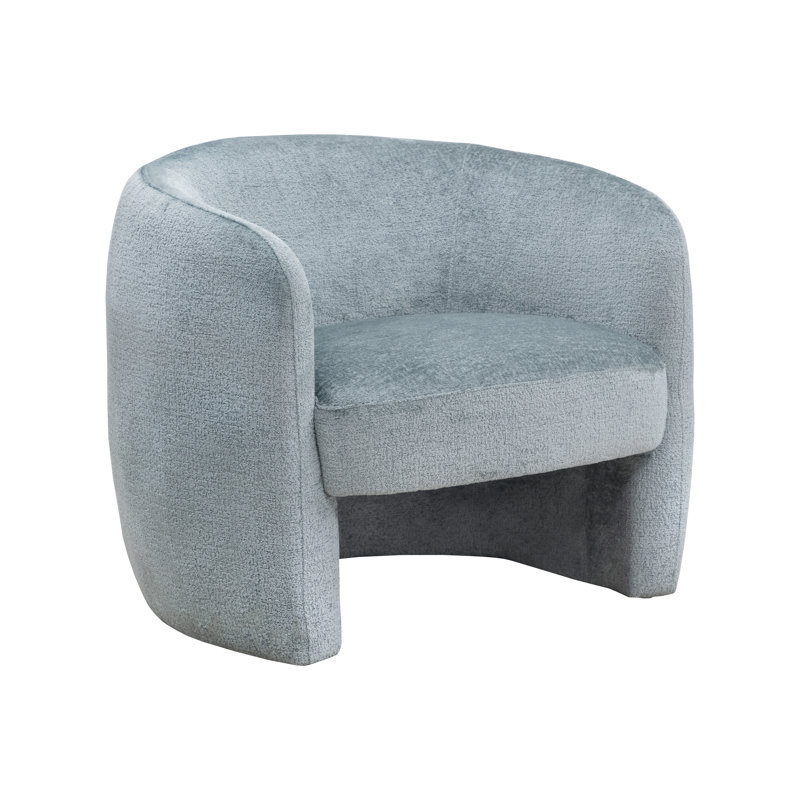Lounge Chair, Blue Polyester