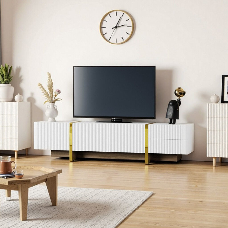 74.7'' Media Center, White