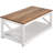 3 Piece Farmhouse Coffee Table Set 40 in with 2 End Table for Living Room
