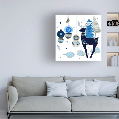 Winston Porter Melissa Wang Goodnight Reindeer II Canvas Wall Art