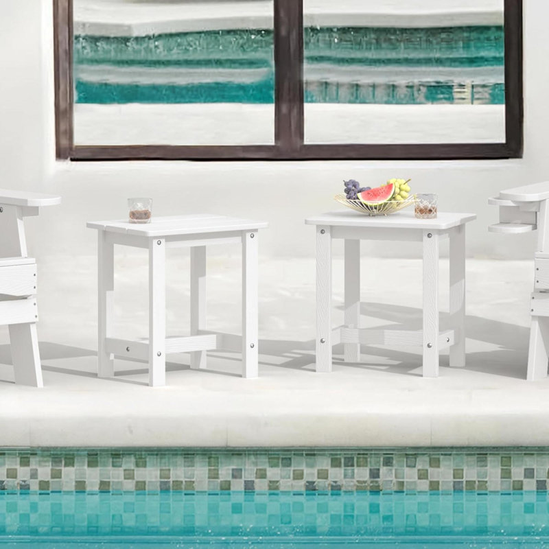 Ensemble de 2 tables d'appoint pour l'extérieur HDPS Adirondack
