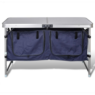 Foldable Camping Cupboard with Aluminium Frame 