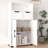 Storage Cabinet with 2 Large Drawer & Adjustable Shelf-857105949