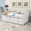 Lit de jour en bois avec tiroirs et tablettes Kouta-735083521-735083534