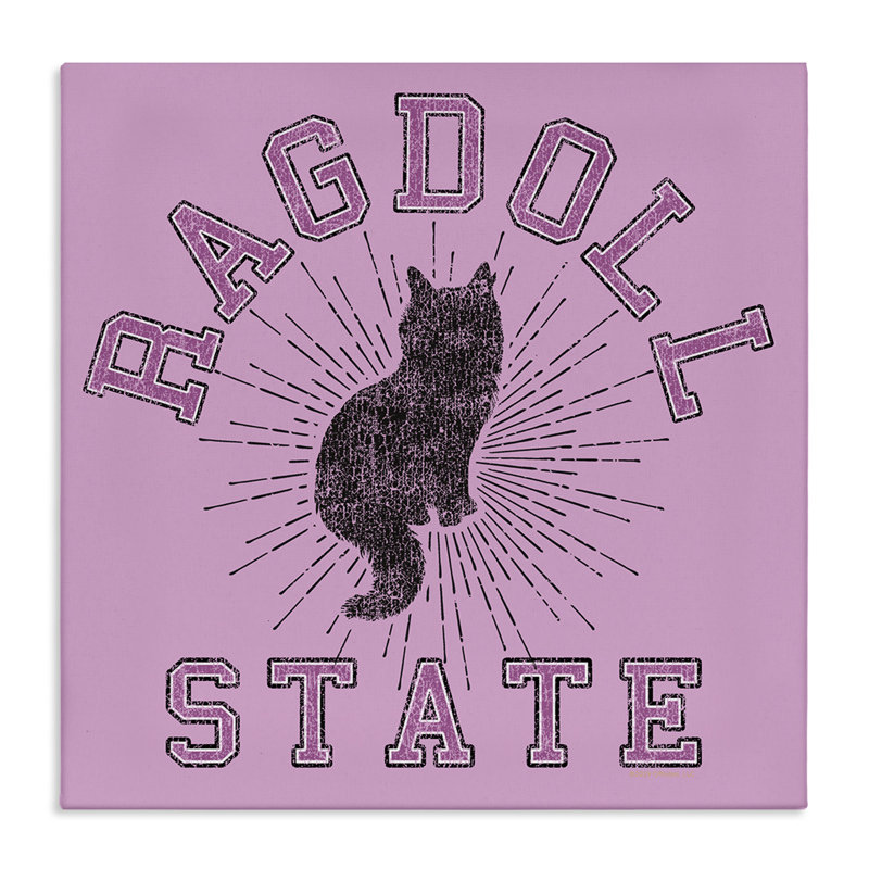 Art mural sur toile Ragdoll Cat State par Spirit Animals / Life Is High, H 30 po x l 30 po