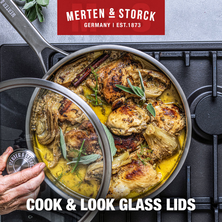 Merten and Storck Tri-Ply 14-Piece Stainless Steel Induction Cookware Pots and Pans Set