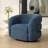  Junie Blue Swivel Barrel Chair