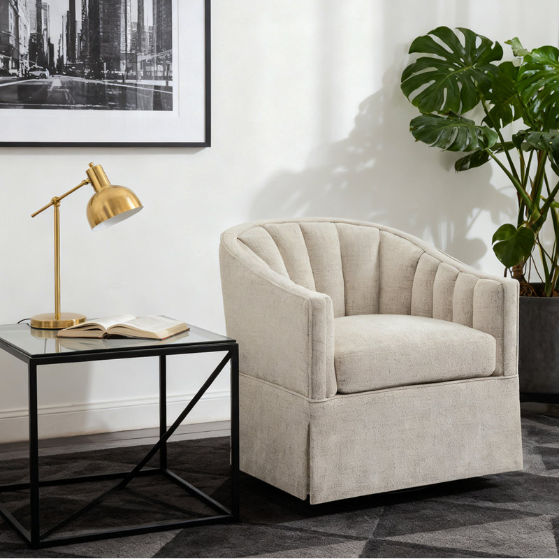 Fauteuil d'appoint pivotant moderne, Blé