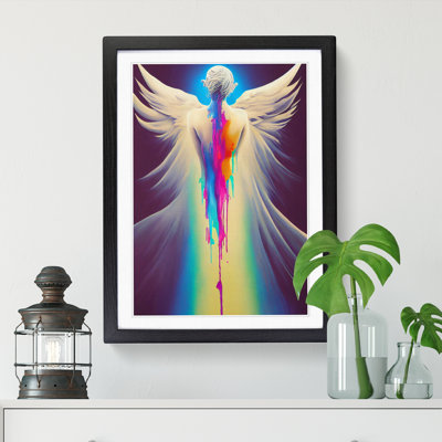 Lemari Dripping Paint Angel - Picture Frame Print