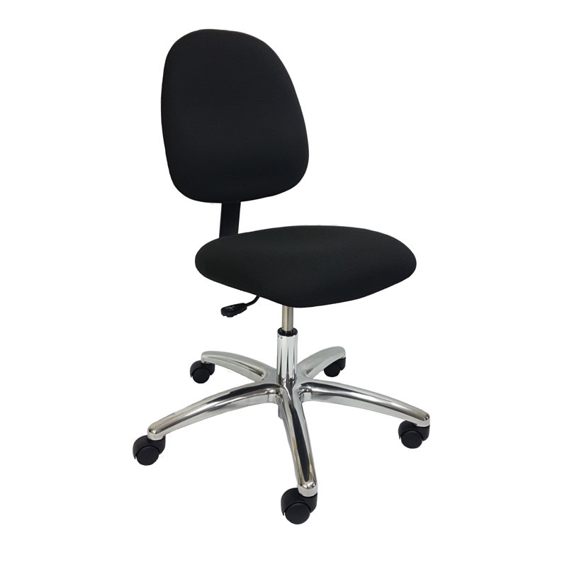 Chaise de travail industrielle, Noir