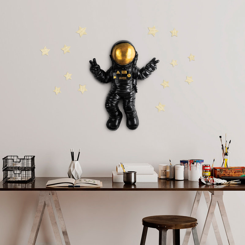 Hand-Painted Decorative Wall Accessory, 13.8 x 18.5 x 3.9 inches | 100% Polyester, Unique Color Variations | Perfect for Home Decor, Living Room & Bedroom Accent, Eye-Catching Design, Lightweight at 4.0 lbs