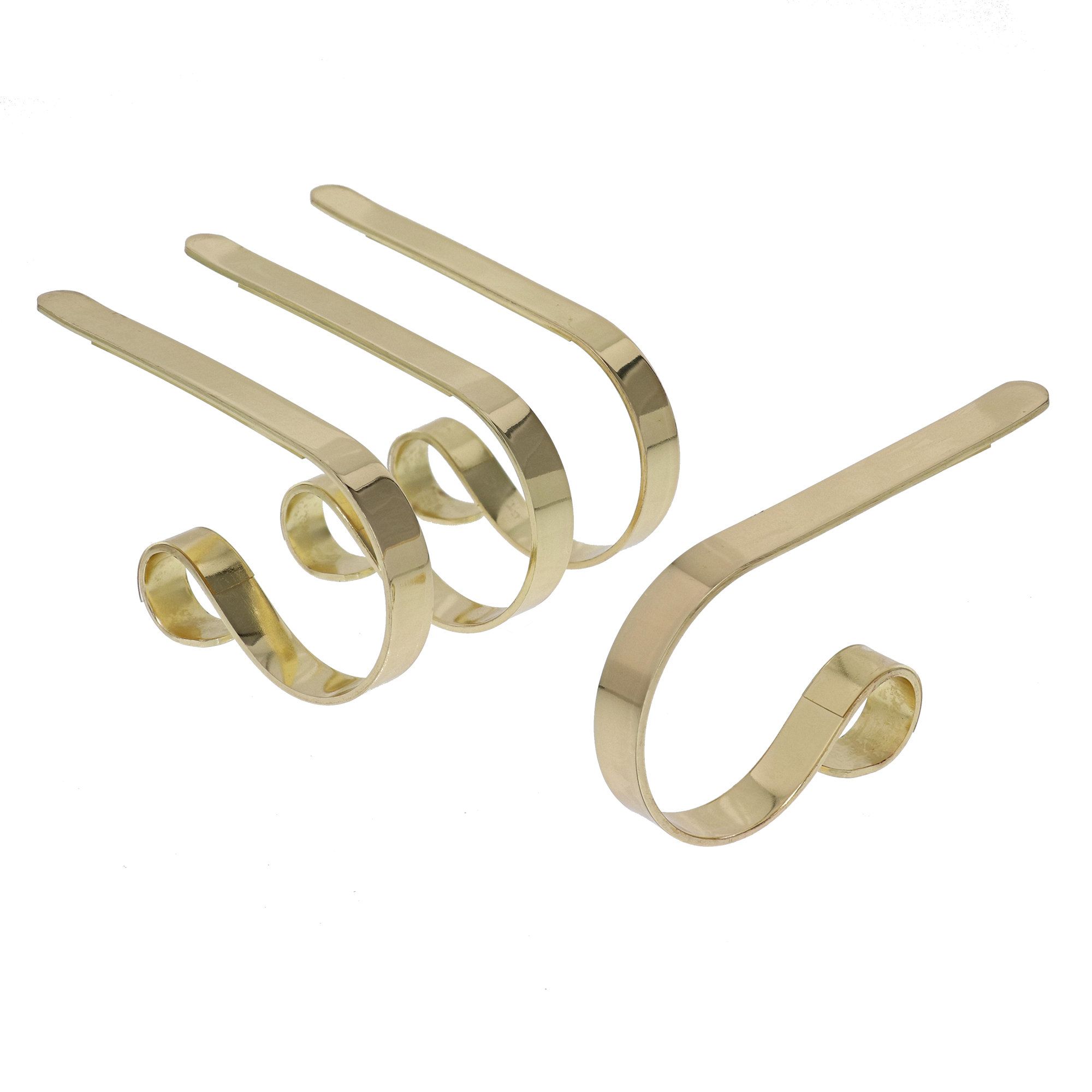 Original MantleClip Stocking Holder, Brass