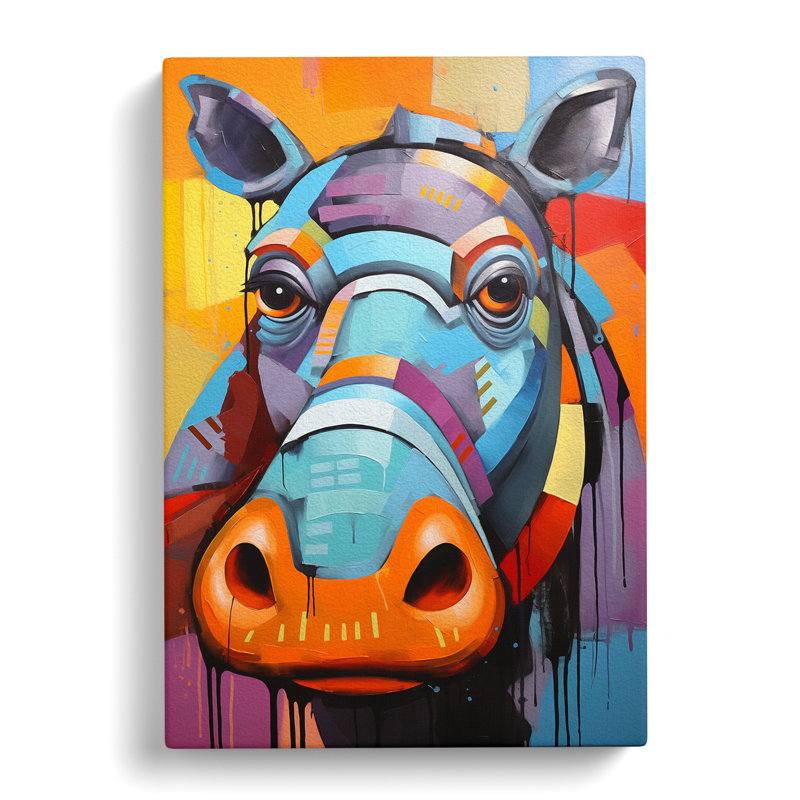 Hippo Constructivism - Print, 76cm H x 50cm W x 3cm D