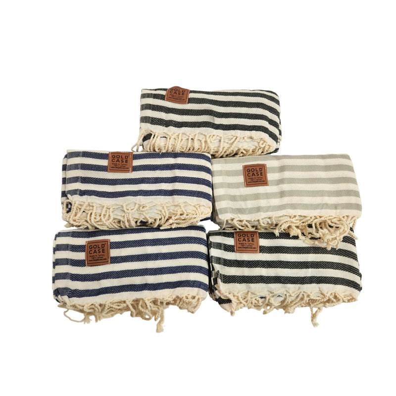 Oversized Turkish Beach Towel Set (5 Pack) – 100% Cotton Beach, Pool, Lake & Spa Towels