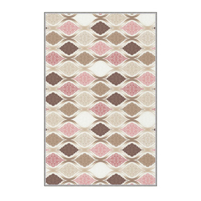 Luxurious 3D Printed Area Carpet, 5.9 x 9.2 Feet | 100% Polyester, 0.3 in Pile Height, 650 g/m² | Antibacterial & Non-Slip Underside, Machine Washable for Easy Care | Perfect for Living Room, Bedroom, or Office Décor