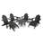POLYWOOD Long Island Adirondack 9-Piece Conversation Group-39398947