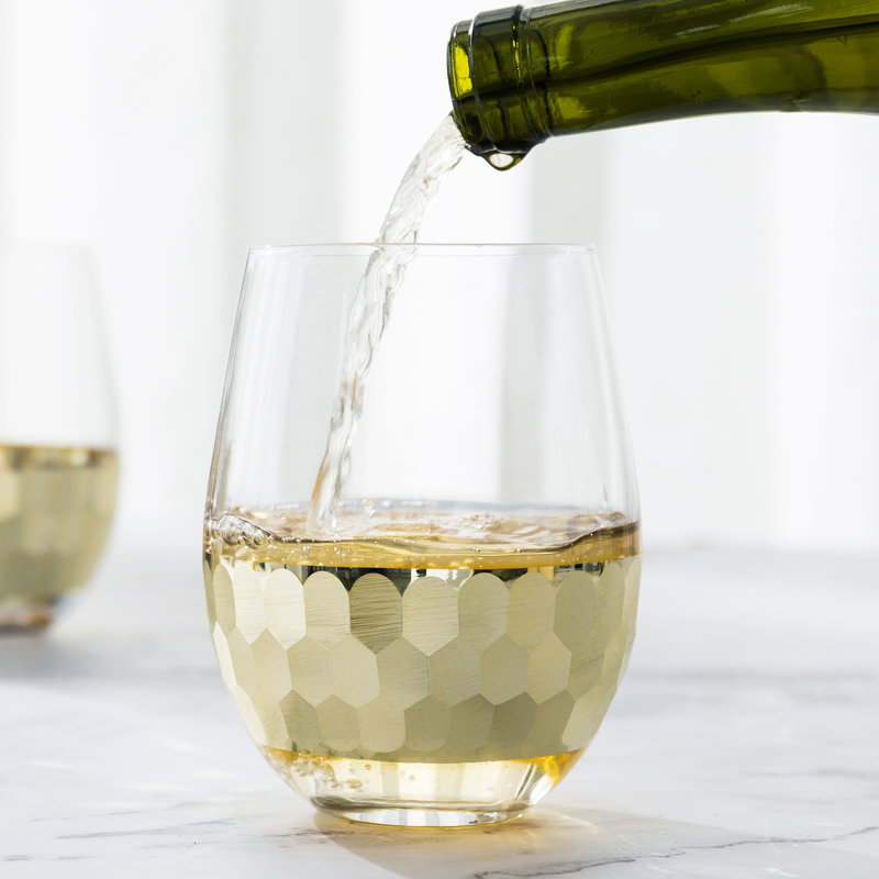 Hammered 8 Oz. Glassware Set